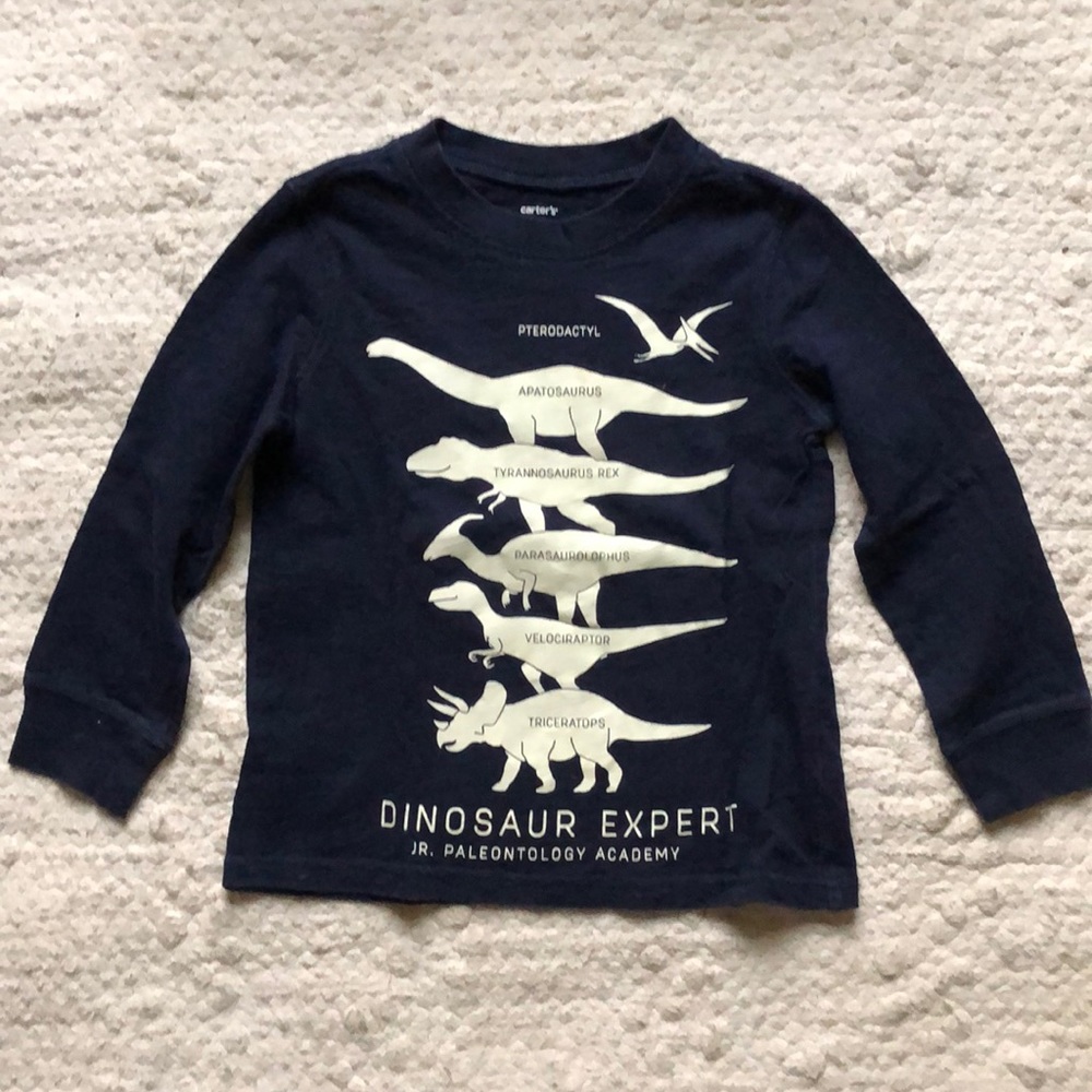 Carters 3T long sleeve dinosaur tshirt